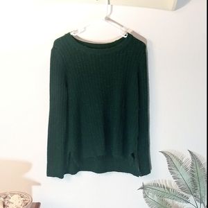 Green Ribbed Sweater